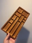 GIJOE 1964 VINTAGE EARLY DARK WOOD GRAIN FOOTLOCKER TRAY ONLY RARE HASBRO C-9.5