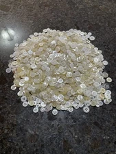 1+ Pounds Of White/Light Color Vintage Buttons 2/4 Hole (lot 36)