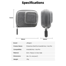 Body Bag Storage Protects Sports Camera Accessories for Insta360 Ace / Ace Pro