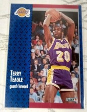 Terry Teagle #103 Basketball card Fleer 1991 Los Angeles Lakers
