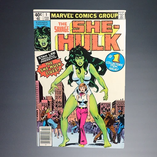 VINTAGE 1980 MARVEL COMICS THE SAVAGE SHE HULK FEB 1 COMIC BOOK COLLECTORS ISSUE