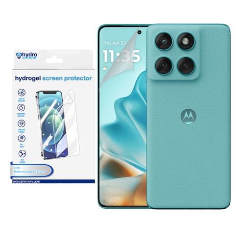 Clear HD Hydrogel Screen Protector | Anti-Scratch Protection for Motorola Edge 6 - Photo 14 sur 24