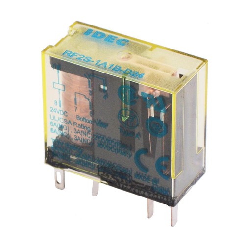 RF2S-1A1B-D24 24VDC Plug-In 2-Pole Puissance Guidé Relais 1NO-1NC IDEC - Photo 1 sur 2