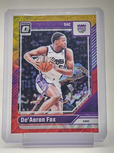 DE'AARON FOX 2024-25 DONRUSS OPTIC RED GOLD INTERNATIONAL /99 #219 KINGS Q4523