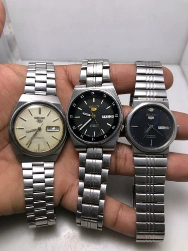 Lot of 3 Vintage Seiko 6309,7S26 & 4219 Automatic Men's & Unisex Watch