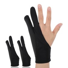 2 PCS Digital Drawing Glove Fingers Artist Glove 3-Layer Sketching Drawing Gl...