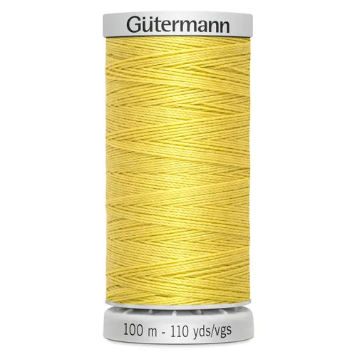 Gutermann Yellow Extra Strong Upholstery Thread - 100m (327) - Pack of 5