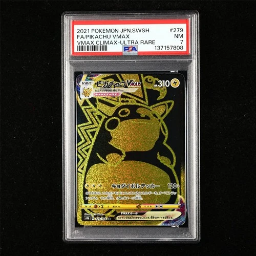 PSA 7 NM 2021 Pokemon JPN Pikachu VMAX s8b D 279/184 UR