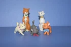 DISNEY Choco Party The Aristocats Marie ,O'Malley ,Duchess Figure Set of 5 TOMY