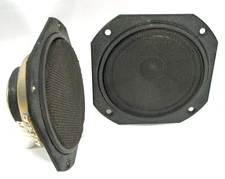 PAIR Vintage 5.75" Inch 8 Ohm Midrange Squawker Speaker Driver See Description