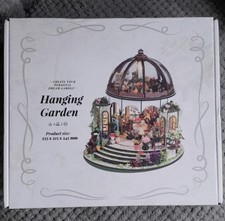 DIY Miniature House Kit, Tiny House Hanging Garden with Furniture, DIY Dollhouse