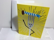 BIRTHDAY CARD "FORK" AVANTI GREETING CARD New with envelope MADE IN USA