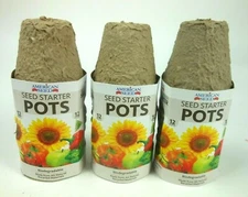 36 Seed Starter Pots Peat Pot American Seed Biodegradable  