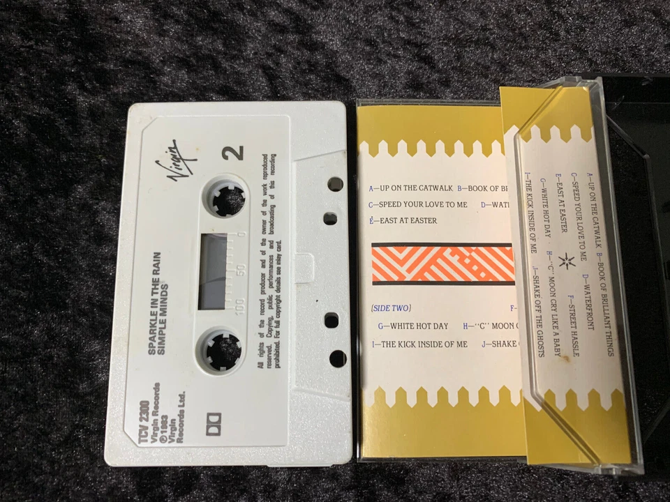 Tape Cassette Simple Minds Sparkle in The Rain 1983 Virgin Records TVC 2300 - Image 3 of 3