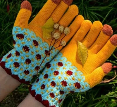 Neue fröhliche ungetragene hübsche kuschlig gemütliche Handschuhe - Bild 1 von 4