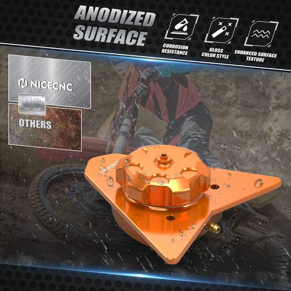 Aluminum High Fuel Filler Neck Cap For KTM 690 Enduro & SMC 2008/2009/2010-2018 - Image 4 of 4