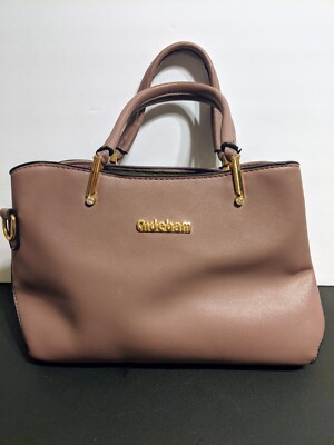 Aidebam PU Leather Shoulder Handbag Lilac Medium