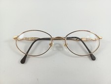ESCADA E015 Gold Eyeglasses Frame 52-18x135 Used Condition Free Lens Wipes 6