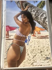 Cindy Kimberly Signed Sports Illustrated Swimsuit Photo BAS Beckett BJ33741
