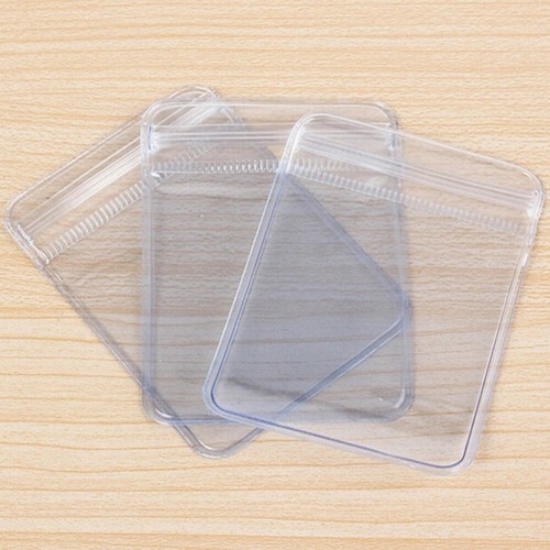 100PCS Plastic Clear PVC Coin Bag Case Wallets Storage Cover Envelopes 70x50mm - 第 9/11 張圖片