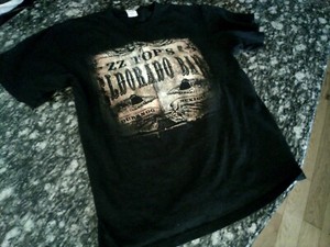 2012 ZZ Top Eldorado Bar US Tour T-Shirt Black Concert T Men's Large