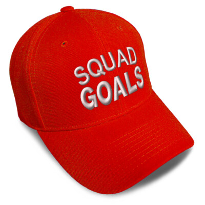 Baseball Cap Squad Goals Acrylic Ambition Team Dad Hats for Men & Women 1 Size