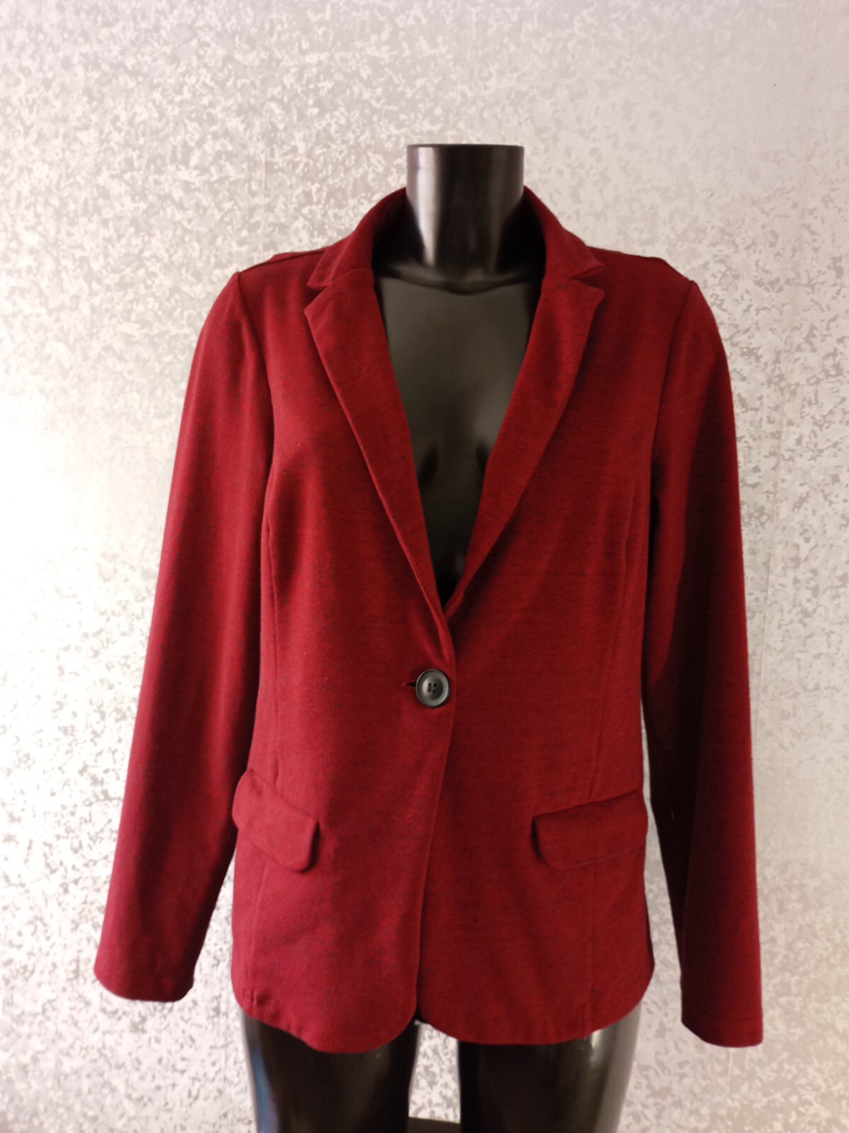 George Women's Red Long Sleeves Jacket Size14 Chest 38 , pit to hem 14.5 cm