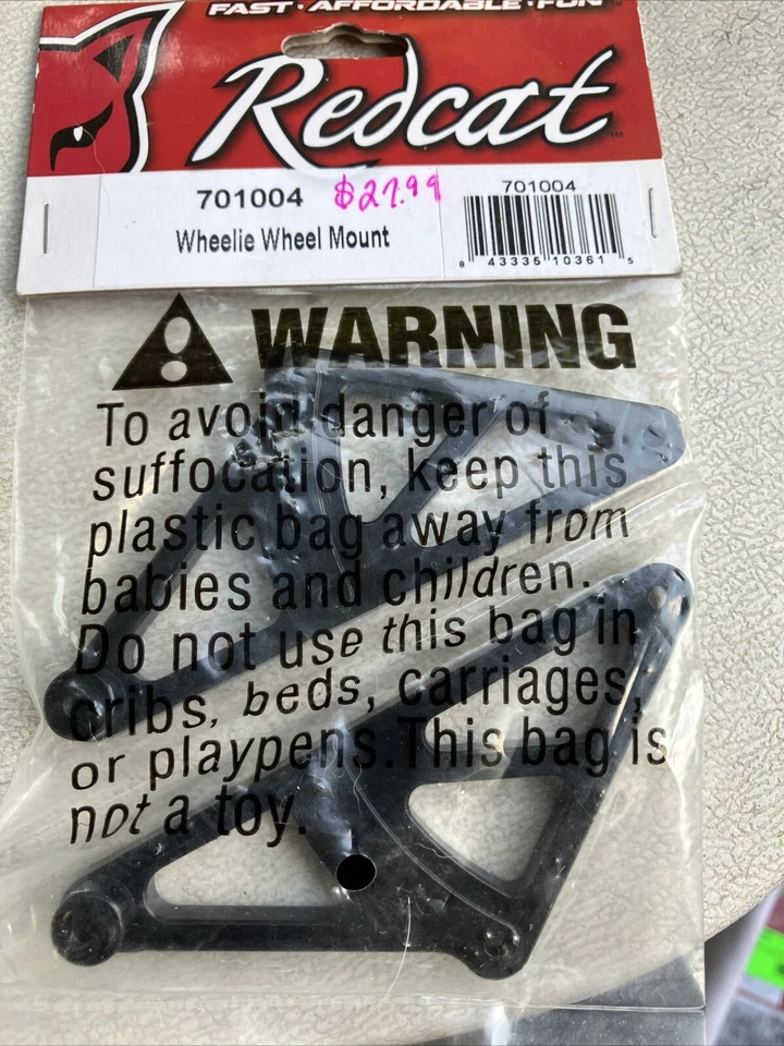 Redcat Dukono 701003 Front Upper Arm Holder & 701004 Wheelie Wheel Mount - Image 3 of 4