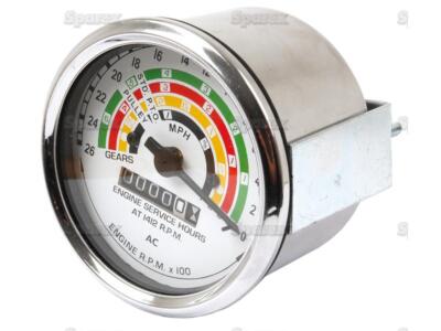 MyTractor Tractormeter MPH Ø80mm, Fitting Ø mm: 74mm fits Ford Dexta, Super Dext