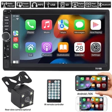 7" Double 2 Din Stereo Radio Bluetooth Car MP5 Player Touch Screen Bluetooth FM