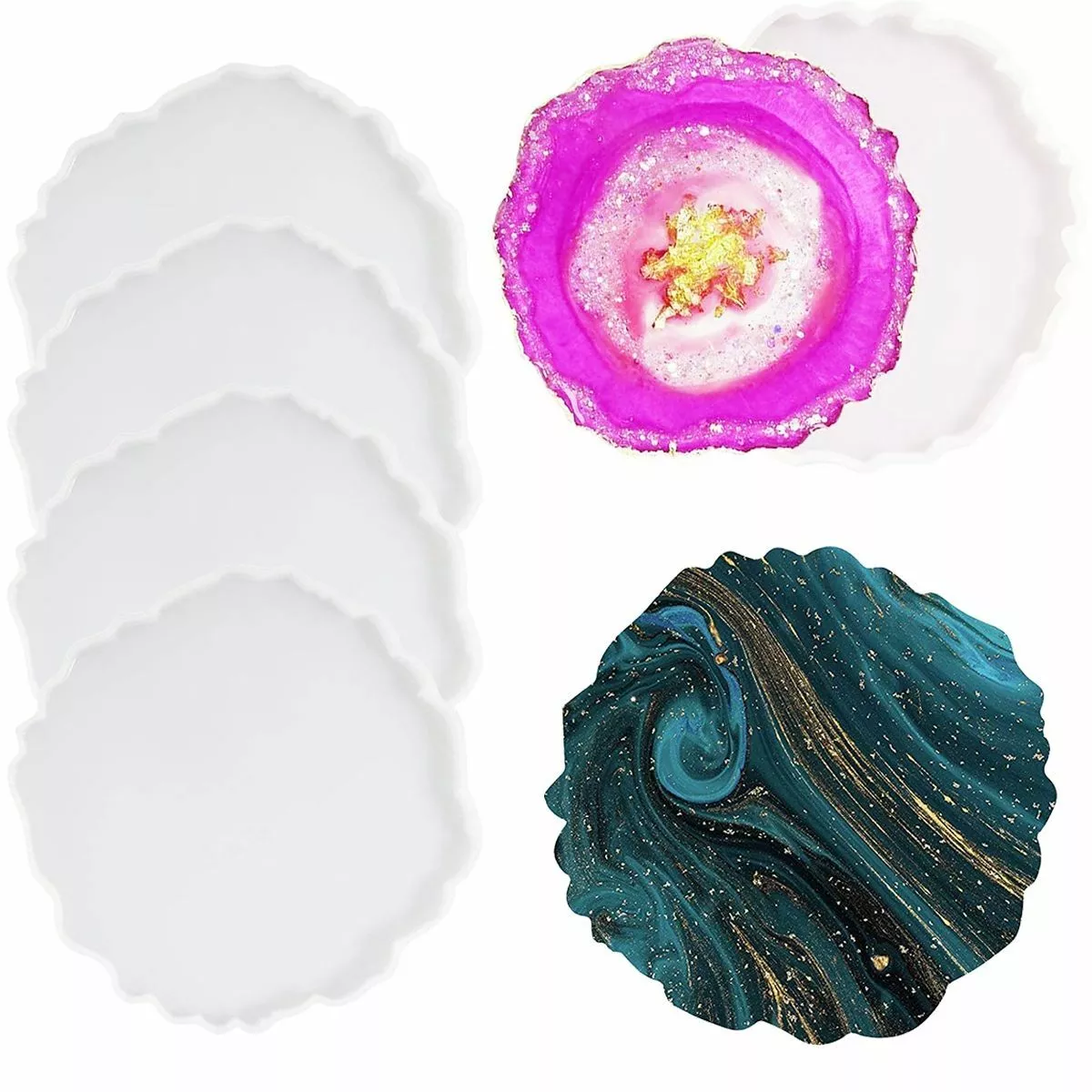 Resin coaster molds uk sale