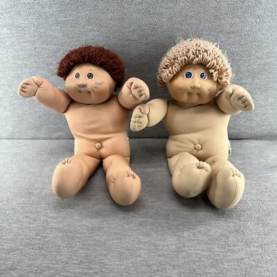 Hair Blue Eyes Brown Haired Cabbage Patch Doll Boy Vintage Cabbage