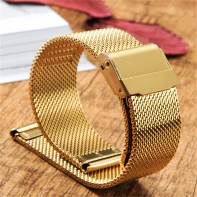 Edelstahl Uhren Armband Loop Metall Milanese Ersatzarmband Watch Strap 12-22mm