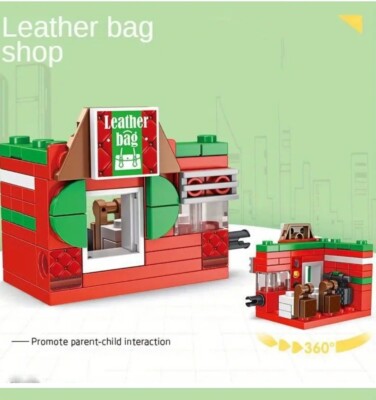 Leather BAG STORE Mini Building Blocks Mini City 12 In 1 Series  Collect All 12!