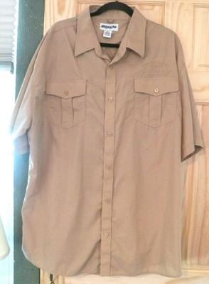 Real Nice Men's Size. 3XL Ablanche Tan Short Sleeve Shirt