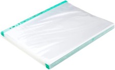 Image of A4 Punched Pockets Glass Clear Plastic Wallets Strong 70 Micron Pack Of 100