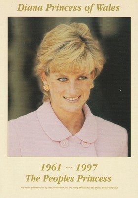 **ORIGINAL POSTCARD**PRINZESSIN DIANA-WINDSOR-WALES-ADEL-LONDON-ROYAL-MONARCHIE