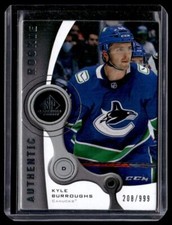 2021-22 SP Game Used 2005-06 Retro Rookies Kyle Burroughs 208/999 Vancouver