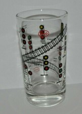 ESSO RAILROAD Lights Train PROMO GLASS vintage glass