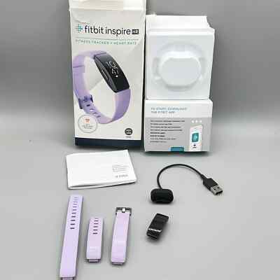 Fitbit Inspire HR Activity Tracker Heart Rate FB413 Lilac Purple In Box ...