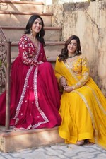 BOLLYWOOD BRIDAL PAKISTANI DESIGNER WEDDING EID INDIAN PARTY DRESS ANARKALI GOWN