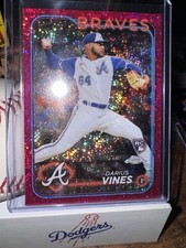 2024 Topps Chrome Magenta Speckle Refractor #197 Darius Vines 185/350 (RC) 