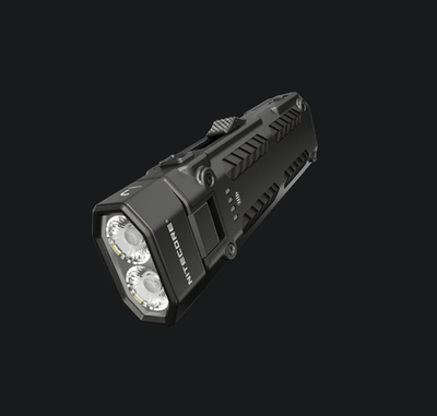 Nitecore Black EDC09 Swivel Head Flashlight Rechargeable Resists