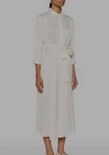 Pinko Midi Long Dress Blouse Dress Shirt Satin Franchi Elizabeth Satin