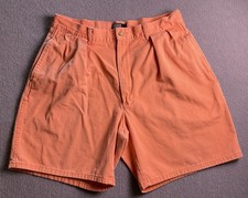 Vintage 90s Made In USA Polo Ralph Lauren Salmon Pleated Tyler Shorts Size 34