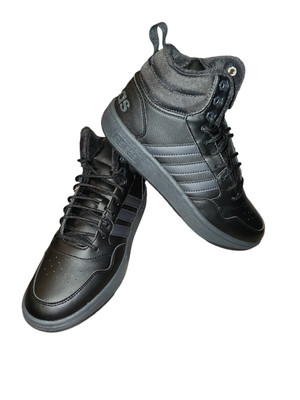 Size 7.5 - adidas Hoops 3.0 Mid Wtr Black Mens NIB