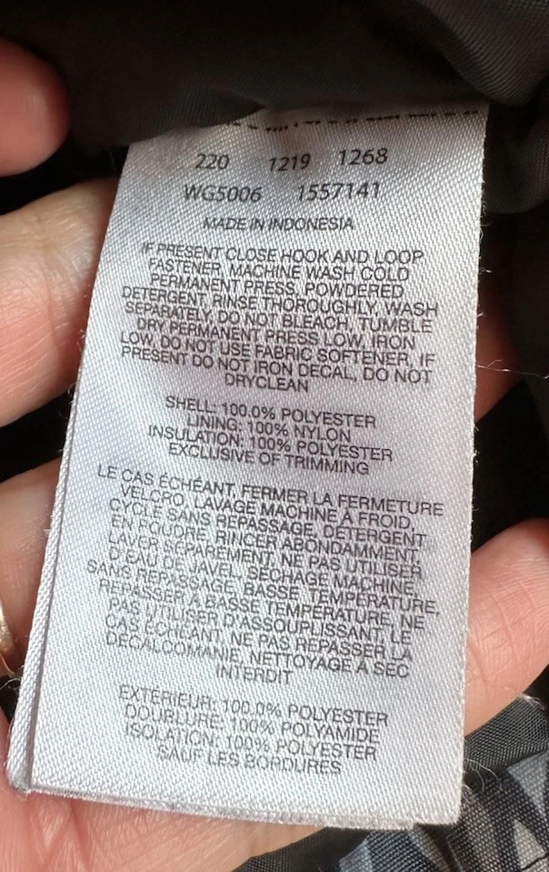 Columbia Girl’s Full zip Floral Hooded coat size M(10-12) Black E10 - Image 4 of 4