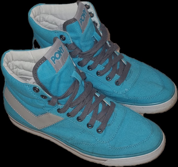 Scarpe da ginnastica donna Pony blu grigio taglia UK 6