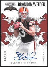 2012 ROOKIES AND STARS CRUSADE #20 BRANDON WEEDEN AUTO RED /99