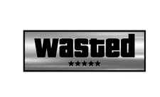 1PC WASTED 5 stars Custom Car Badge Emblem Engraved Acrylic Fender Tool box